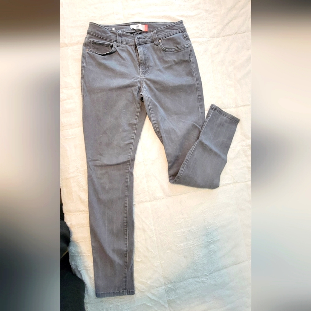 CABI Gray High Rise Skinny Jeans